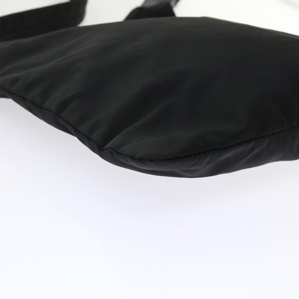 PRADA Shoulder Bag Nylon Black Auth 48212