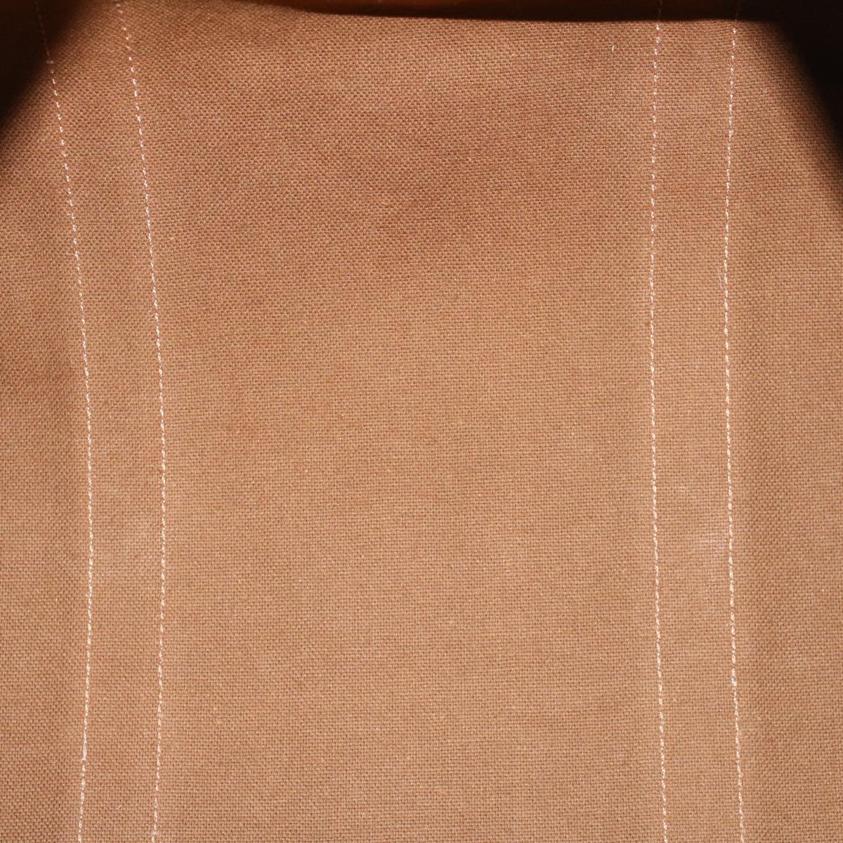 CELINE Macadam Canvas Boston Bag PVC Leather Brown Auth 48230