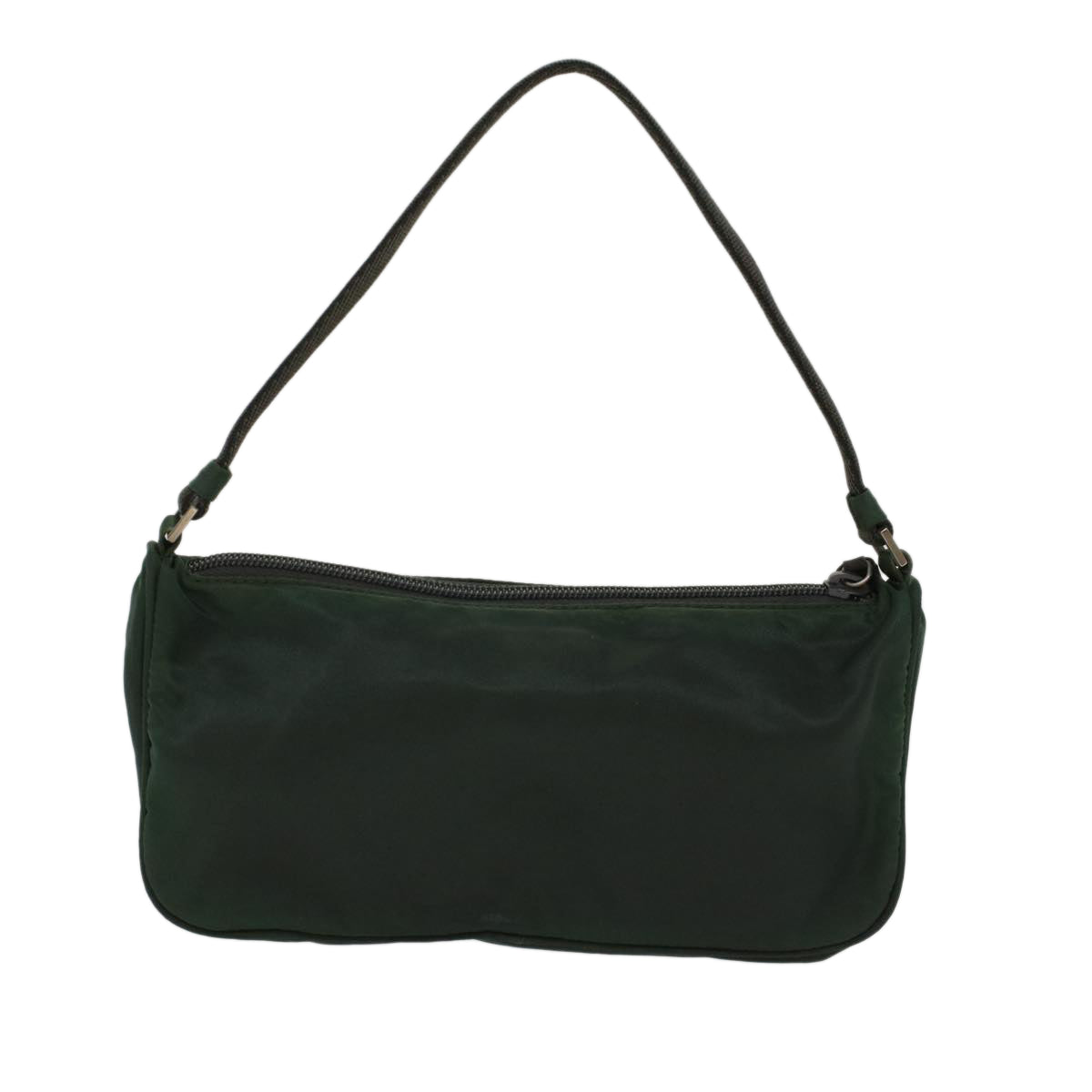 PRADA Accessory Pouch Nylon Green Auth 48259