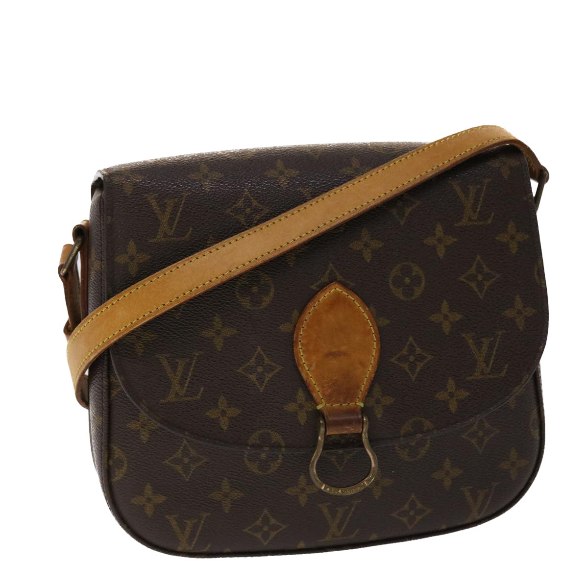 LOUIS VUITTON Monogram Saint Cloud GM Shoulder Bag M51242 LV Auth 48286