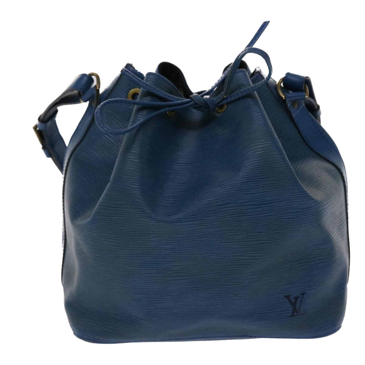 LOUIS VUITTON Epi Petit Noe Shoulder Bag Blue M44105 LV Auth 48289