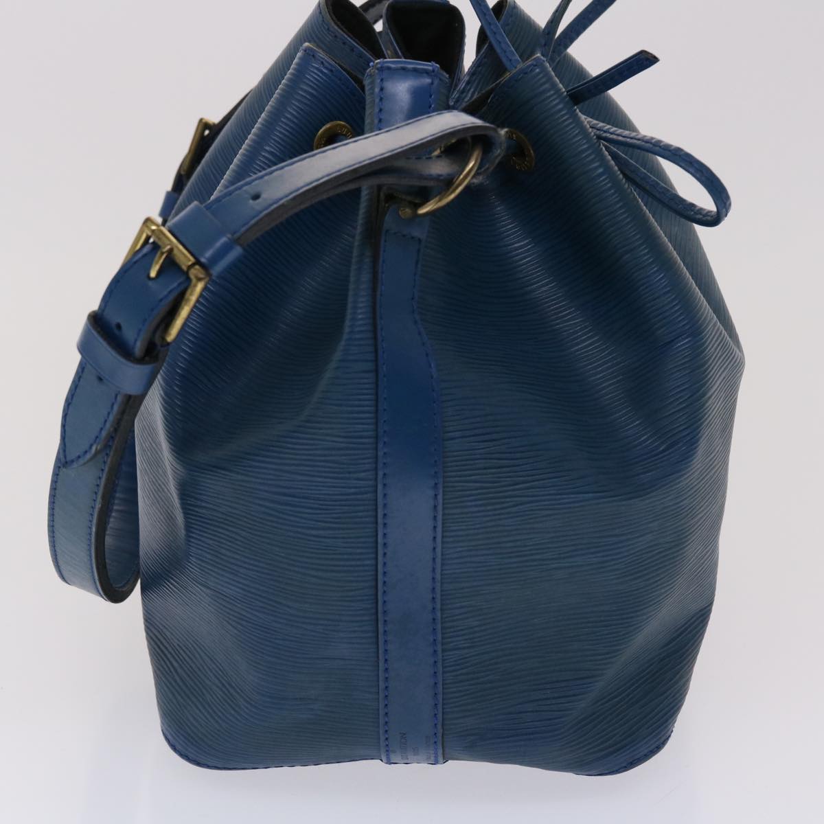 LOUIS VUITTON Epi Petit Noe Shoulder Bag Blue M44105 LV Auth 48289