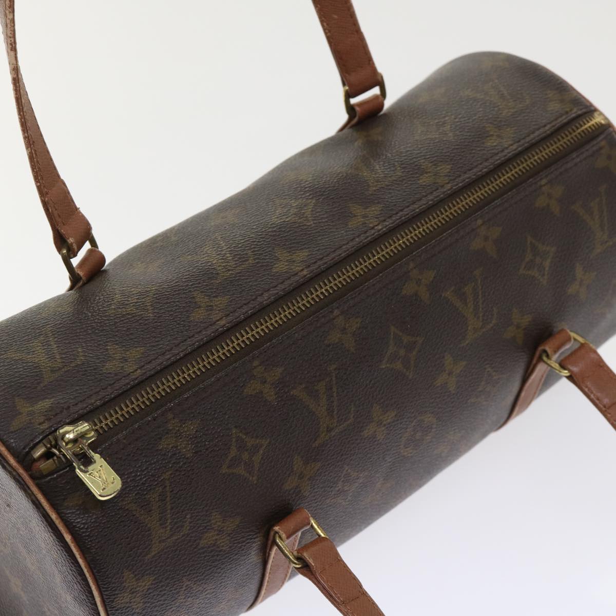 LOUIS VUITTON Monogram Papillon 30 Old Model Hand Bag Vintage M51365 Auth 48302