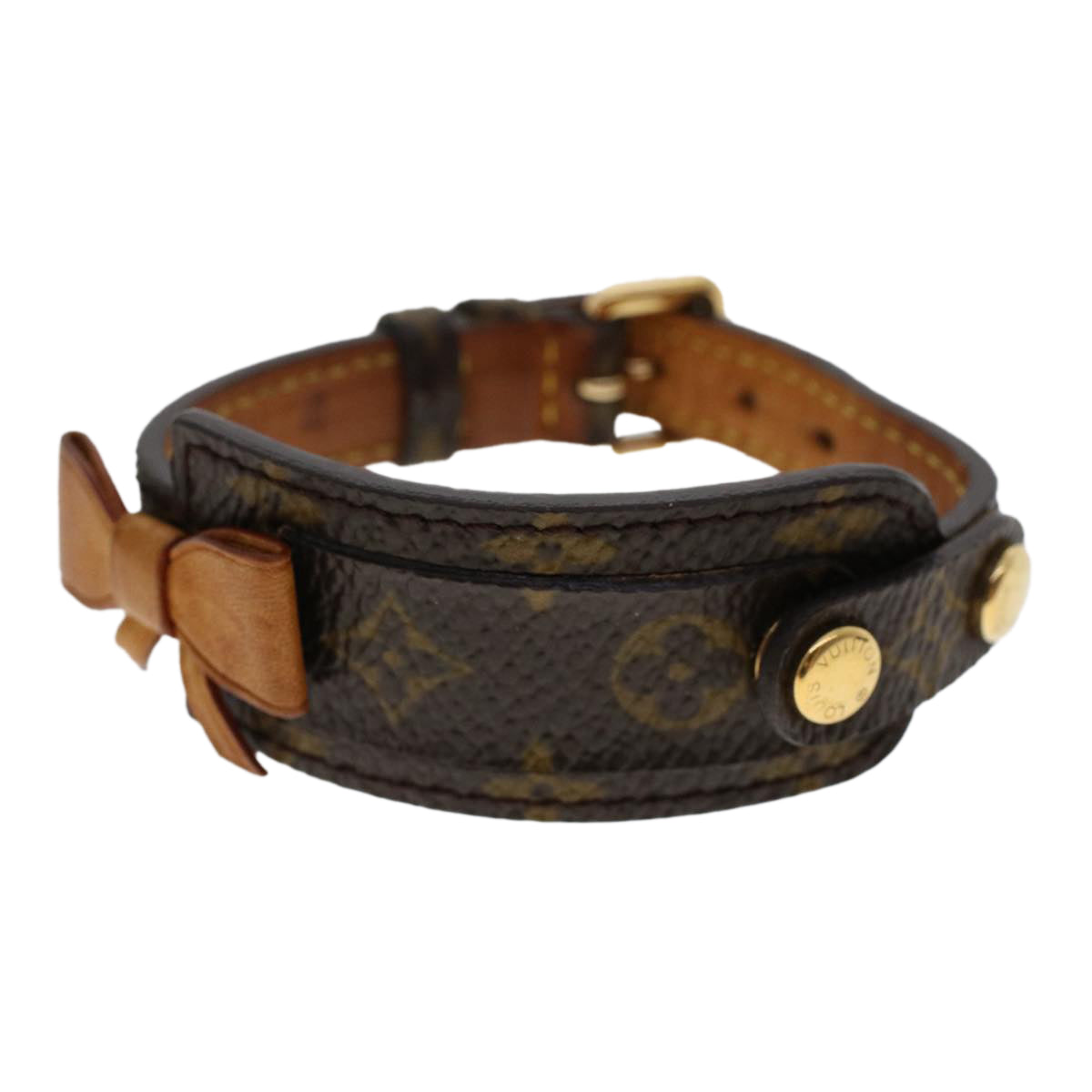 LOUIS VUITTON Monogram Porte Address Bracelet M92577 LV Auth 48351 - 0