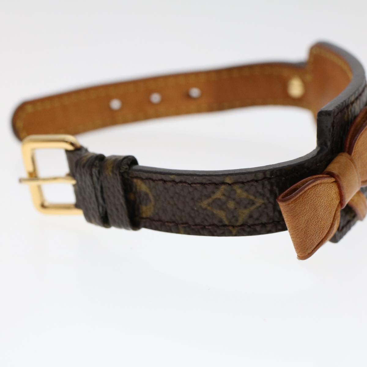 LOUIS VUITTON Monogram Porte Address Bracelet M92577 LV Auth 48351