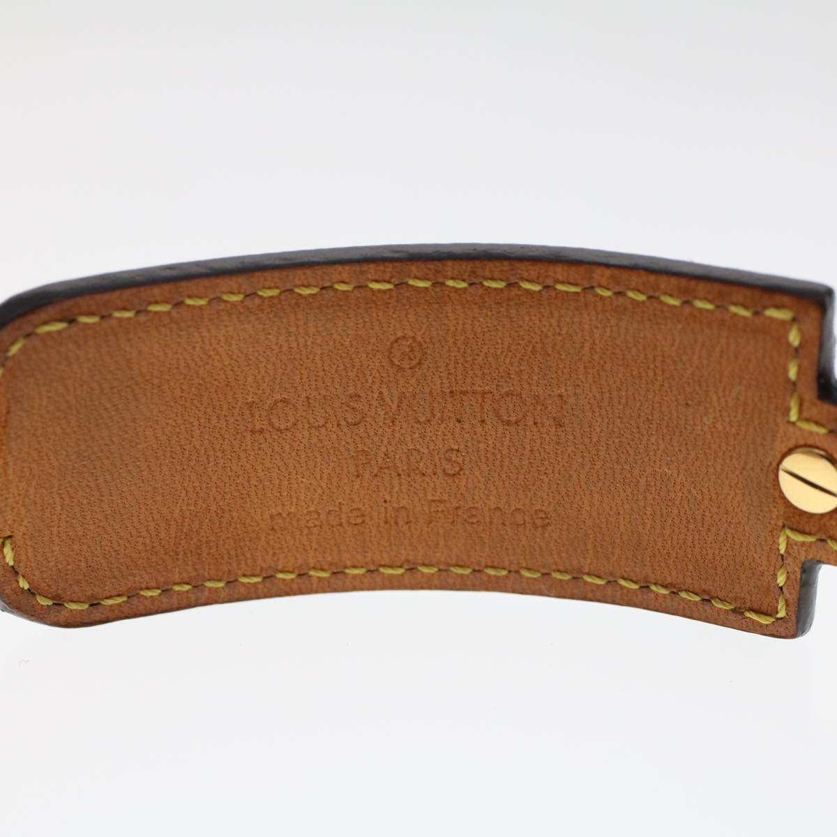 LOUIS VUITTON Monogram Porte Address Bracelet M92577 LV Auth 48351