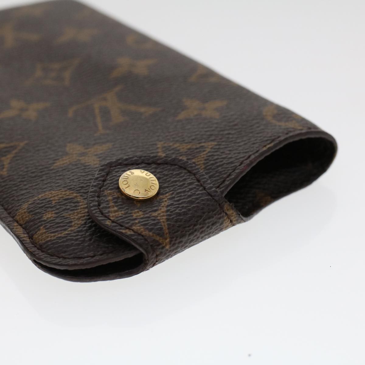 LOUIS VUITTON Monogram Etui Lunette MM Glasses Case M66544 LV Auth 48369