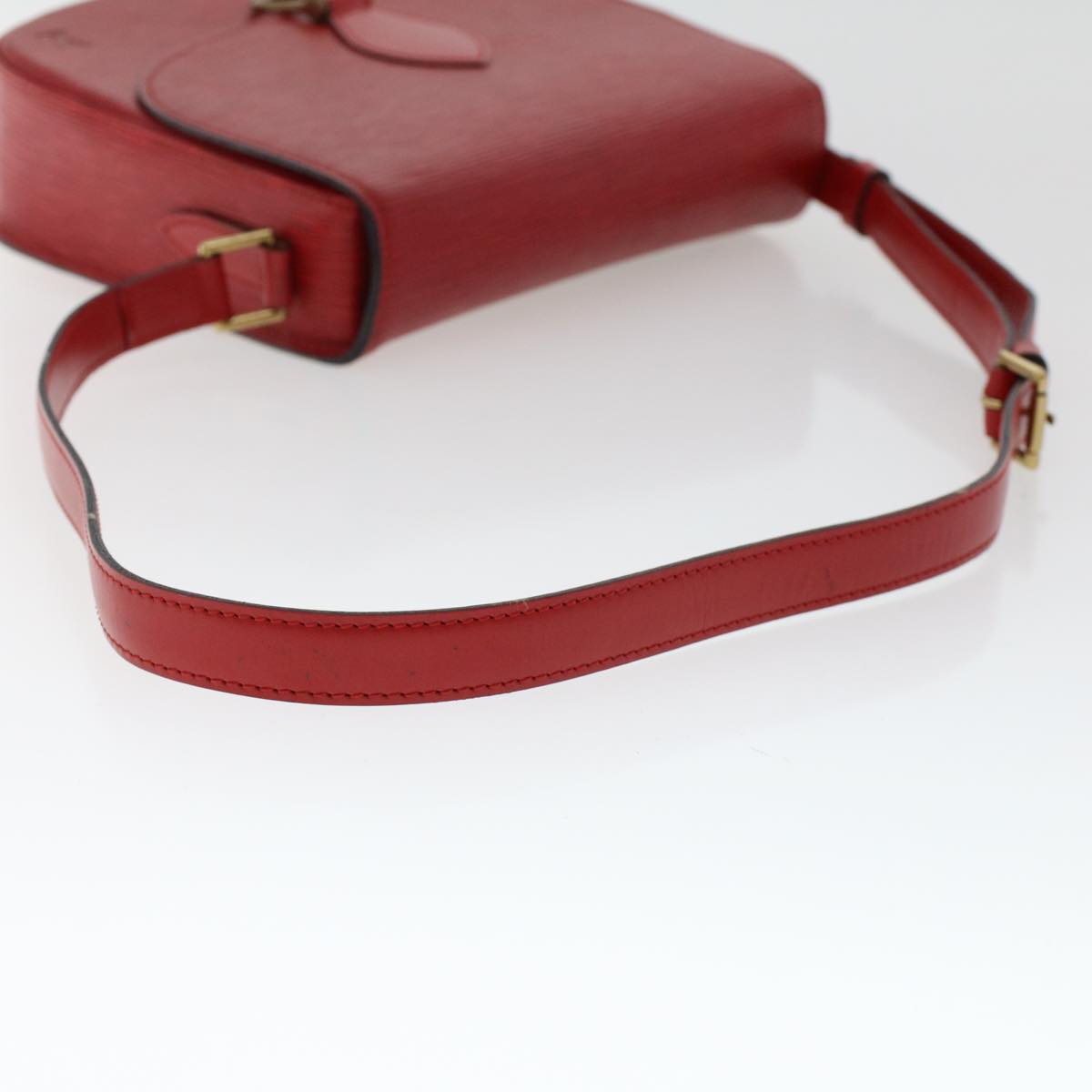 LOUIS VUITTON Epi Saint Cloud GM Shoulder Bag Red M52197 LV Auth 48372