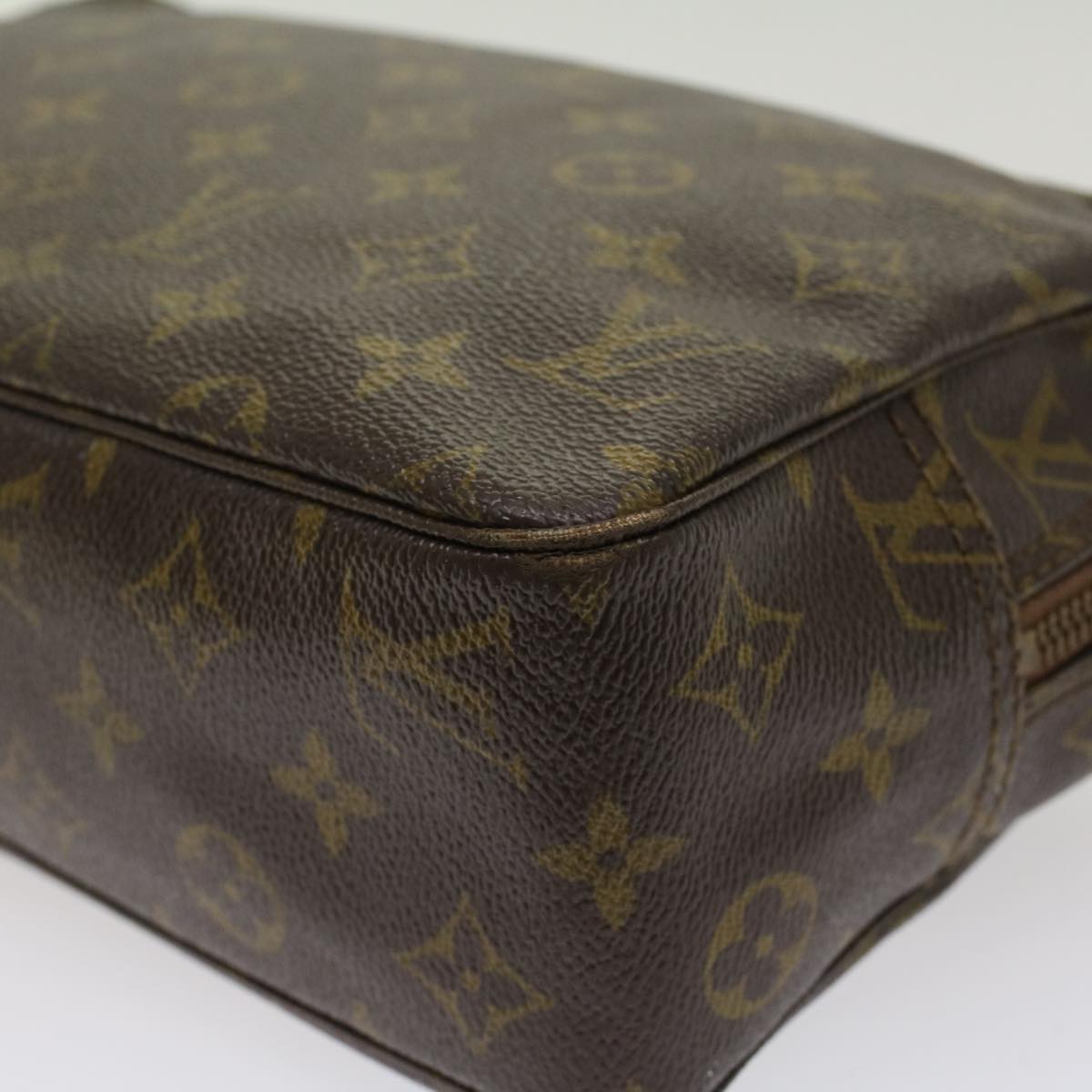 LOUIS VUITTON Monogram Trousse Toilette 28 Clutch Bag M47522 LV Auth 48395