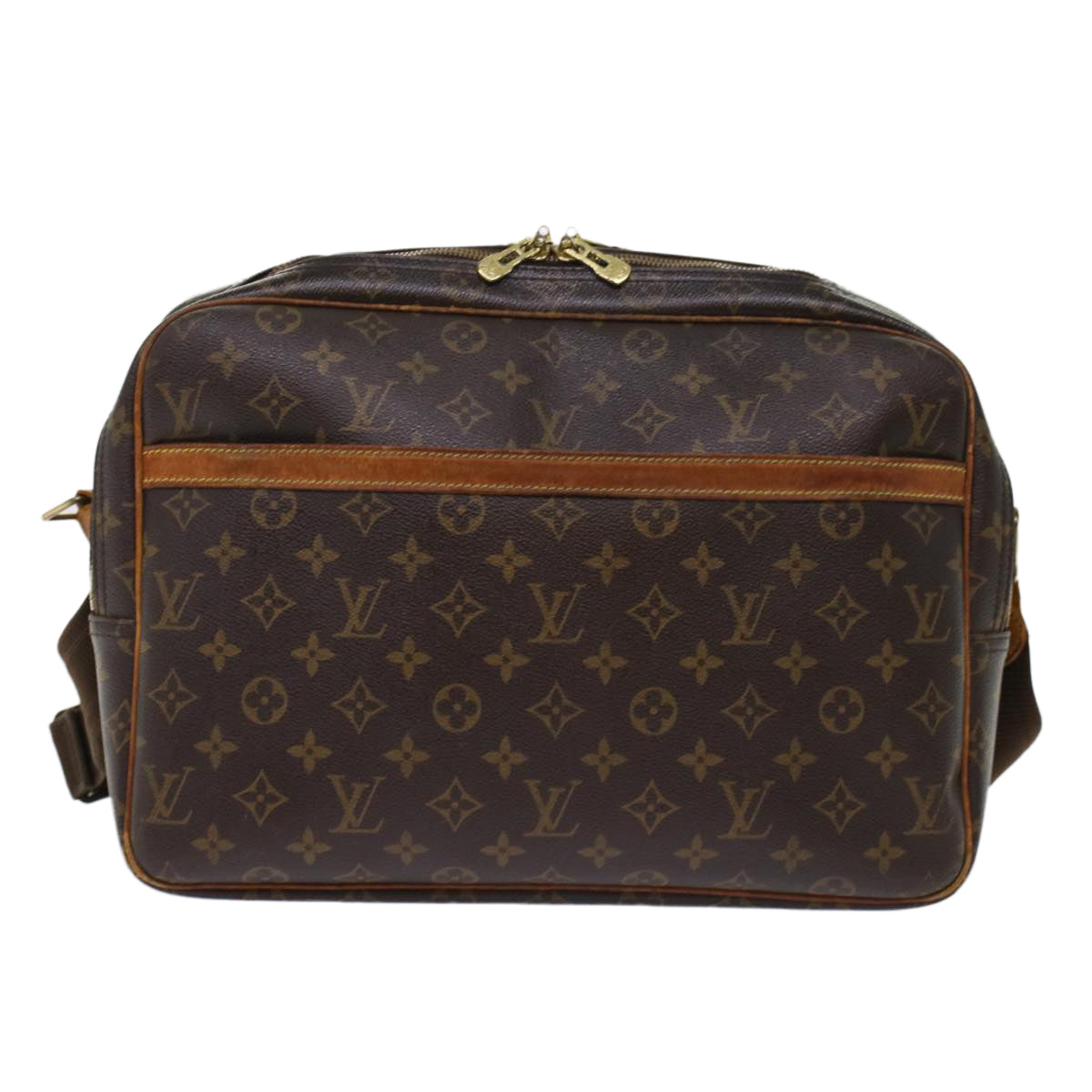 LOUIS VUITTON Monogram Reporter GM Shoulder Bag M45252 LV Auth 48420