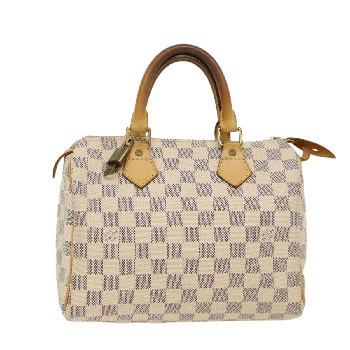 LOUIS VUITTON Damier Azur Speedy 25 Hand Bag N41534 LV Auth 48442