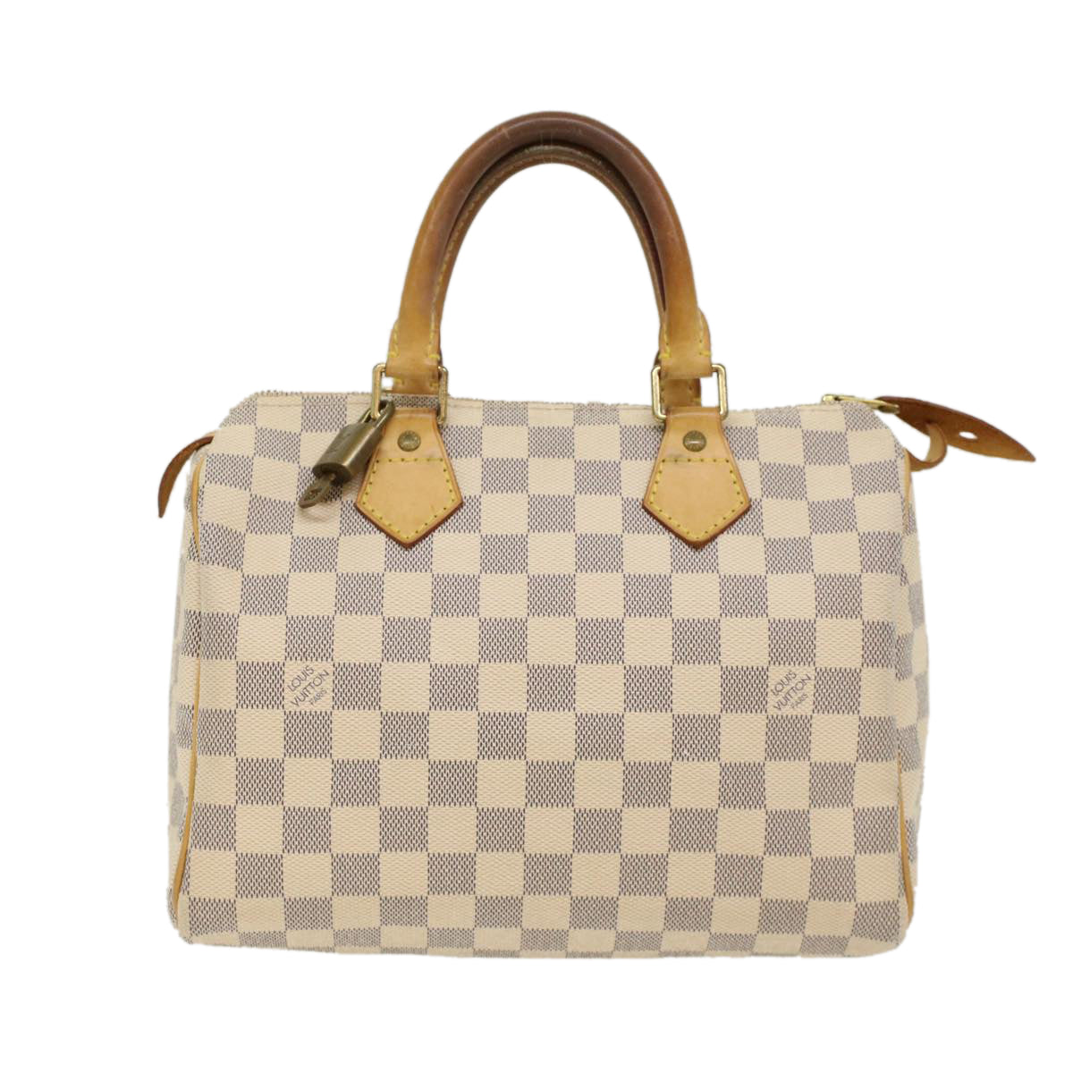 LOUIS VUITTON Damier Azur Speedy 25 Hand Bag N41534 LV Auth 48442