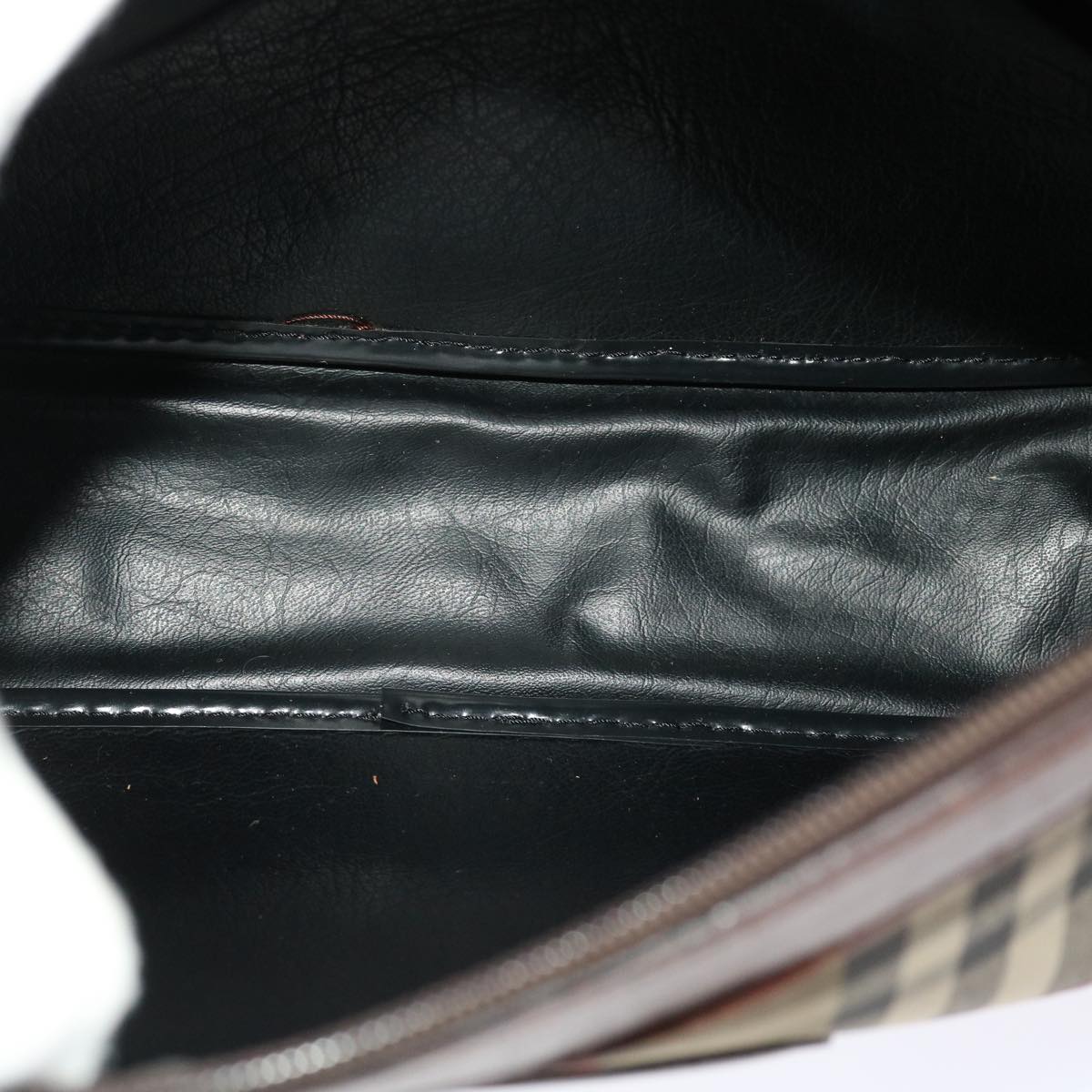 Burberrys Nova Check Shoulder Bag Nylon Beige Auth 48462