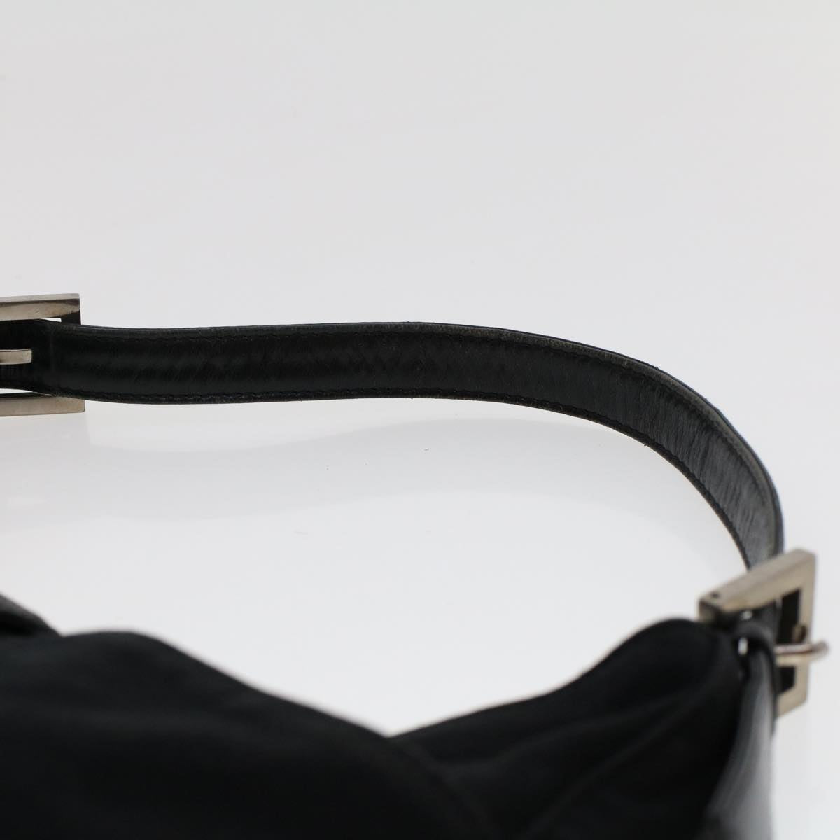 FENDI Shoulder Bag Nylon Black Auth 48463