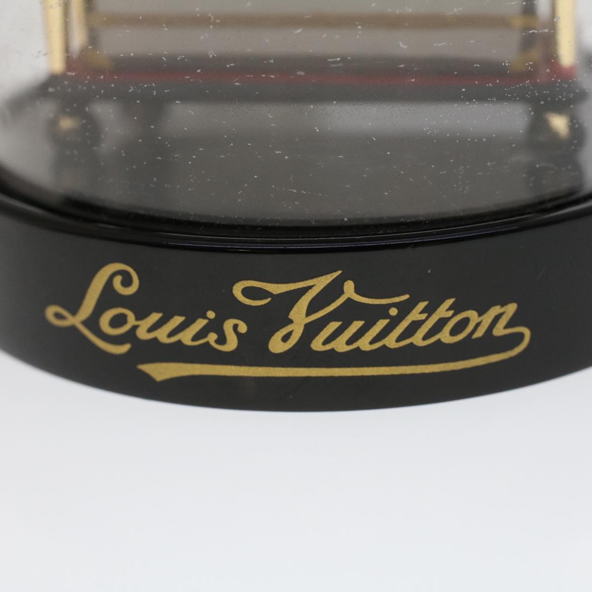 LOUIS VUITTON Baggage Cart Snow Globe Clear LV Auth 48470A