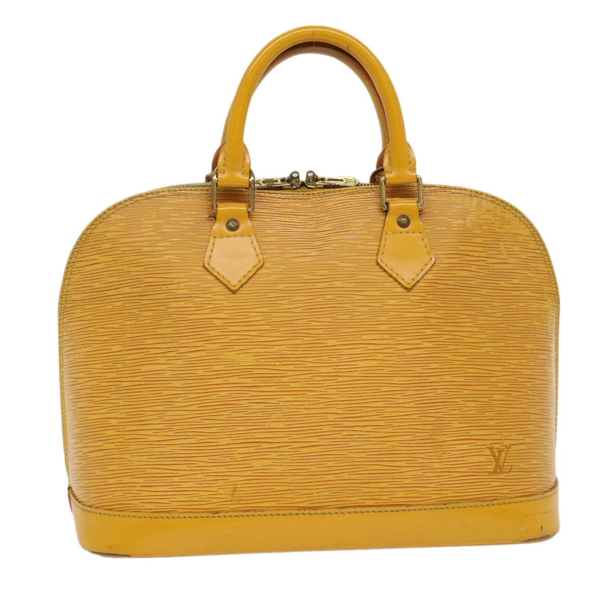 LOUIS VUITTON Epi Alma Hand Bag Tassili Yellow M52149 LV Auth 48482