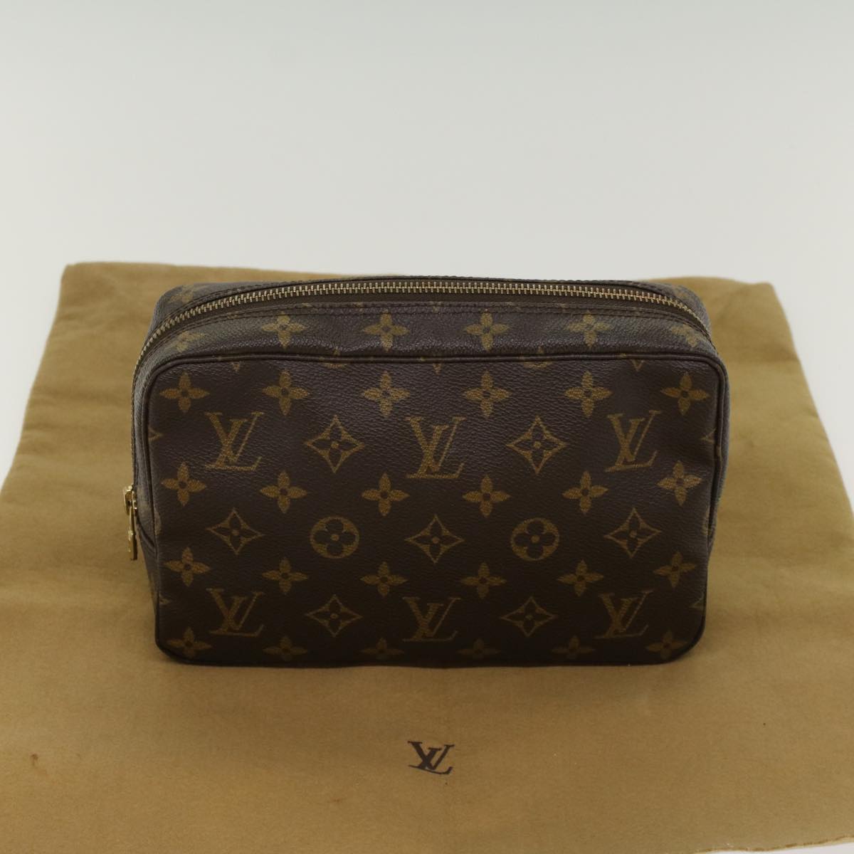 LOUIS VUITTON Monogram Trousse Toilette 23 Clutch Bag M47524 LV Auth 48493