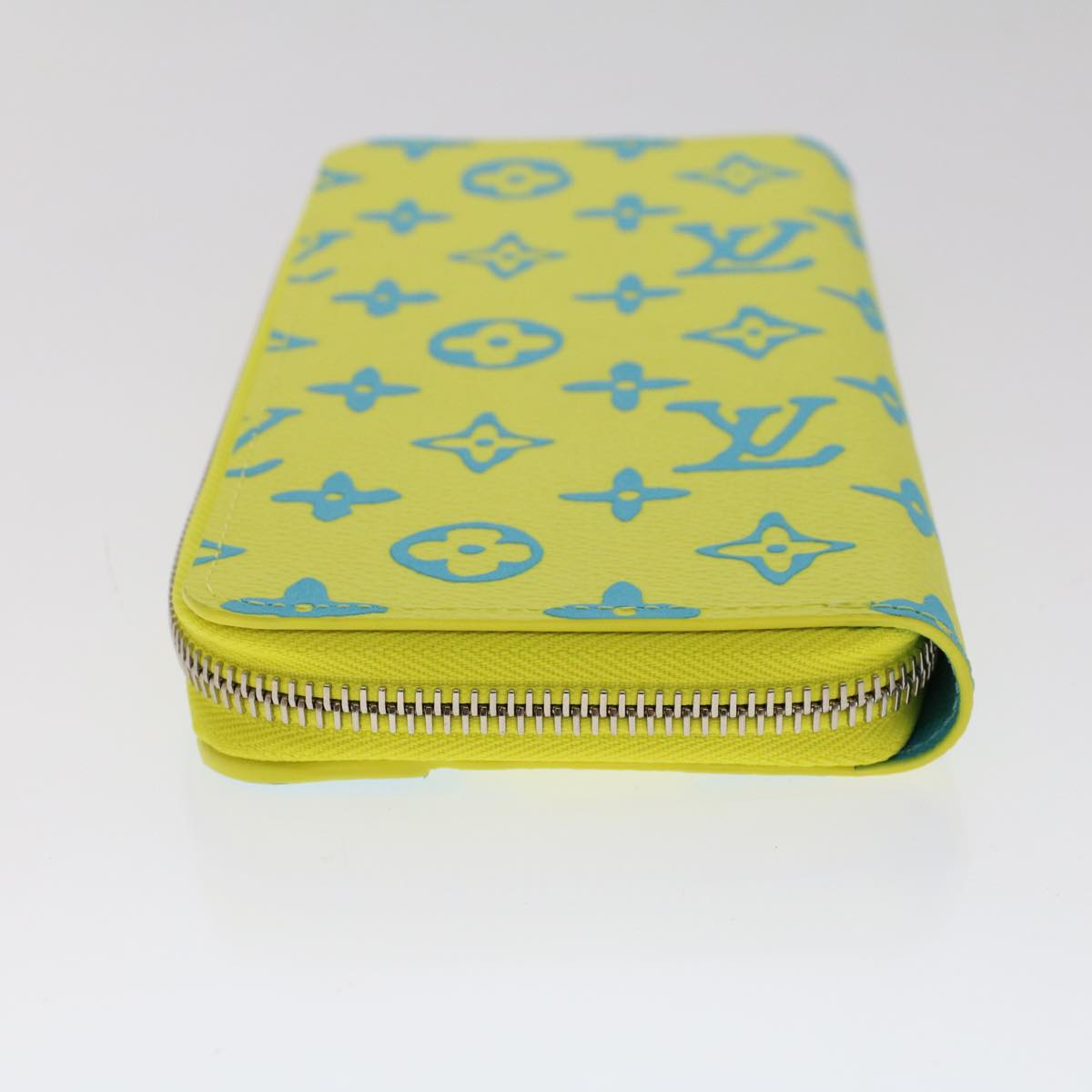 LOUIS VUITTON Playground Zippy Wallet Vertical Wallet Yellow M82005 Auth 48507A