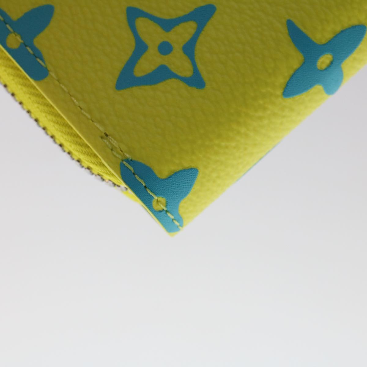 LOUIS VUITTON Playground Zippy Wallet Vertical Wallet Yellow M82005 Auth 48507A