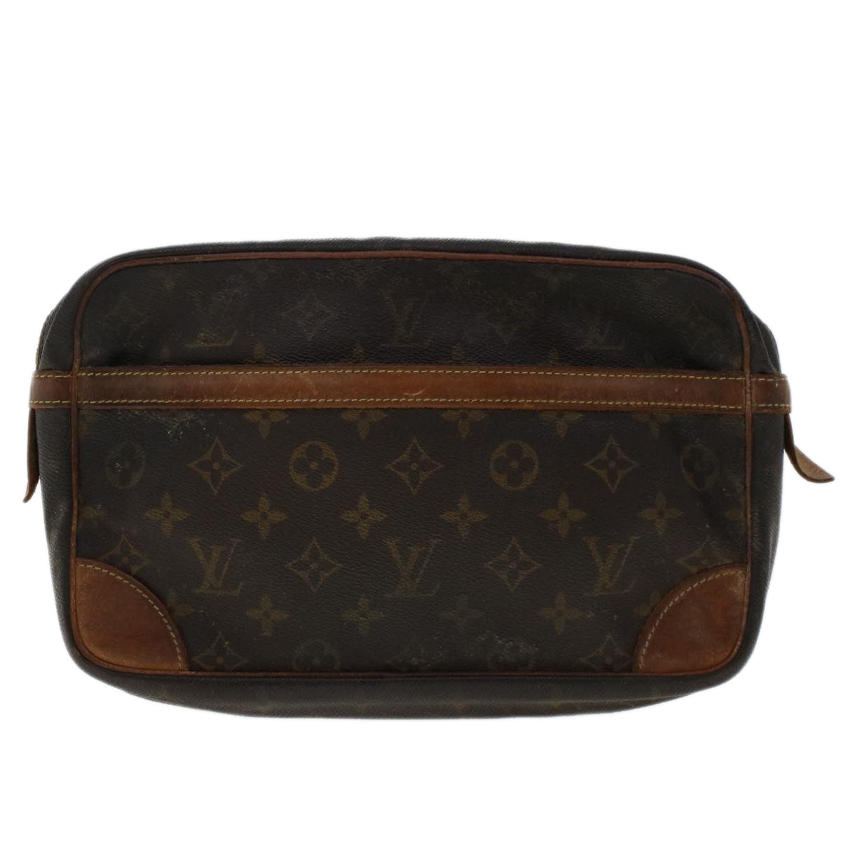 LOUIS VUITTON Monogram Compiegne 28 Clutch Bag M51845 LV Auth 48512