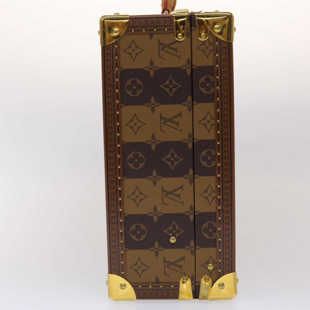 LOUIS VUITTON Monogram Stripe Cotteville 40 Trunk HUMAN MADE M20464 Auth 48522A