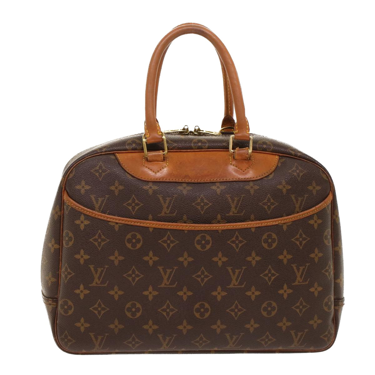 LOUIS VUITTON Monogram Deauville Hand Bag M47270 LV Auth 48553