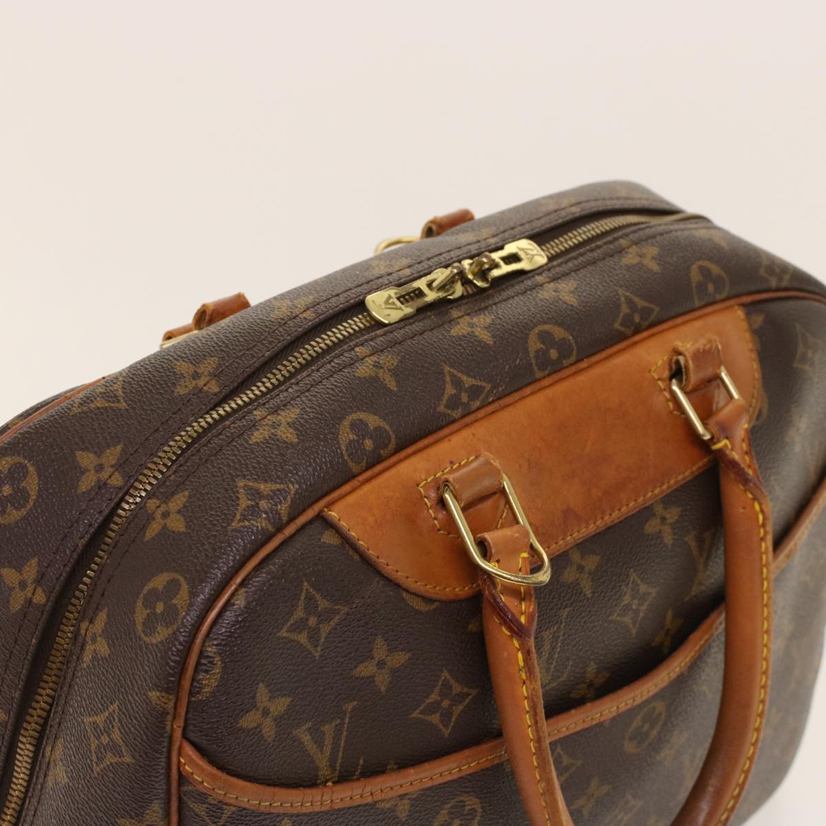 LOUIS VUITTON Monogram Deauville Hand Bag M47270 LV Auth 48553