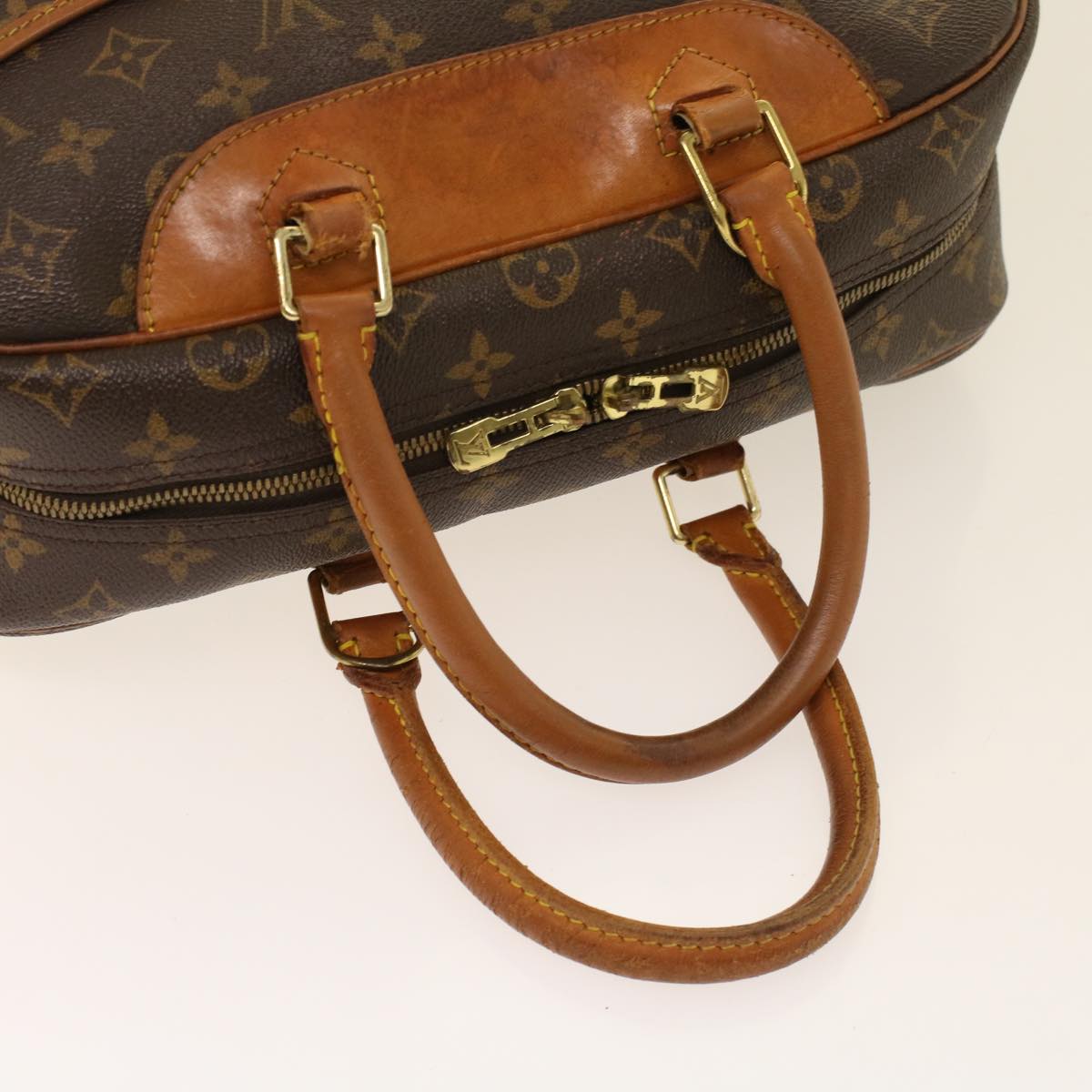 LOUIS VUITTON Monogram Deauville Hand Bag M47270 LV Auth 48553