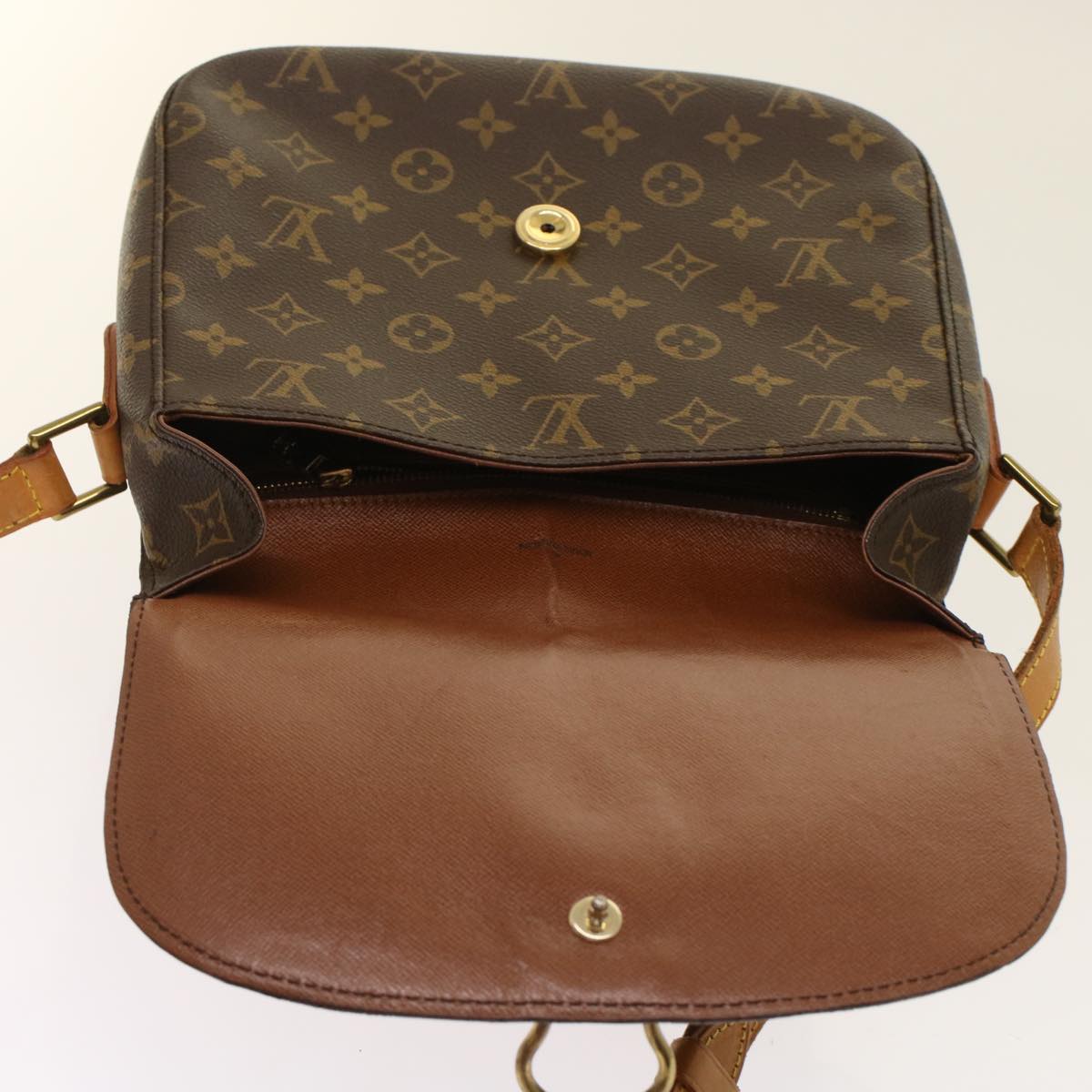 LOUIS VUITTON Monogram Saint Cloud GM Shoulder Bag M51242 LV Auth 48556