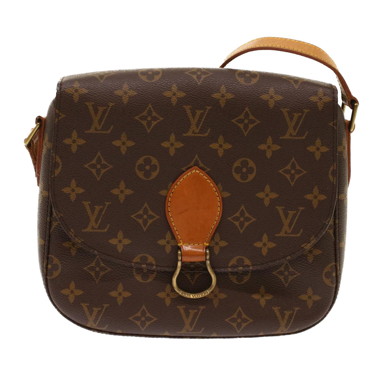 LOUIS VUITTON Monogram Saint Cloud GM Shoulder Bag M51242 LV Auth 48556