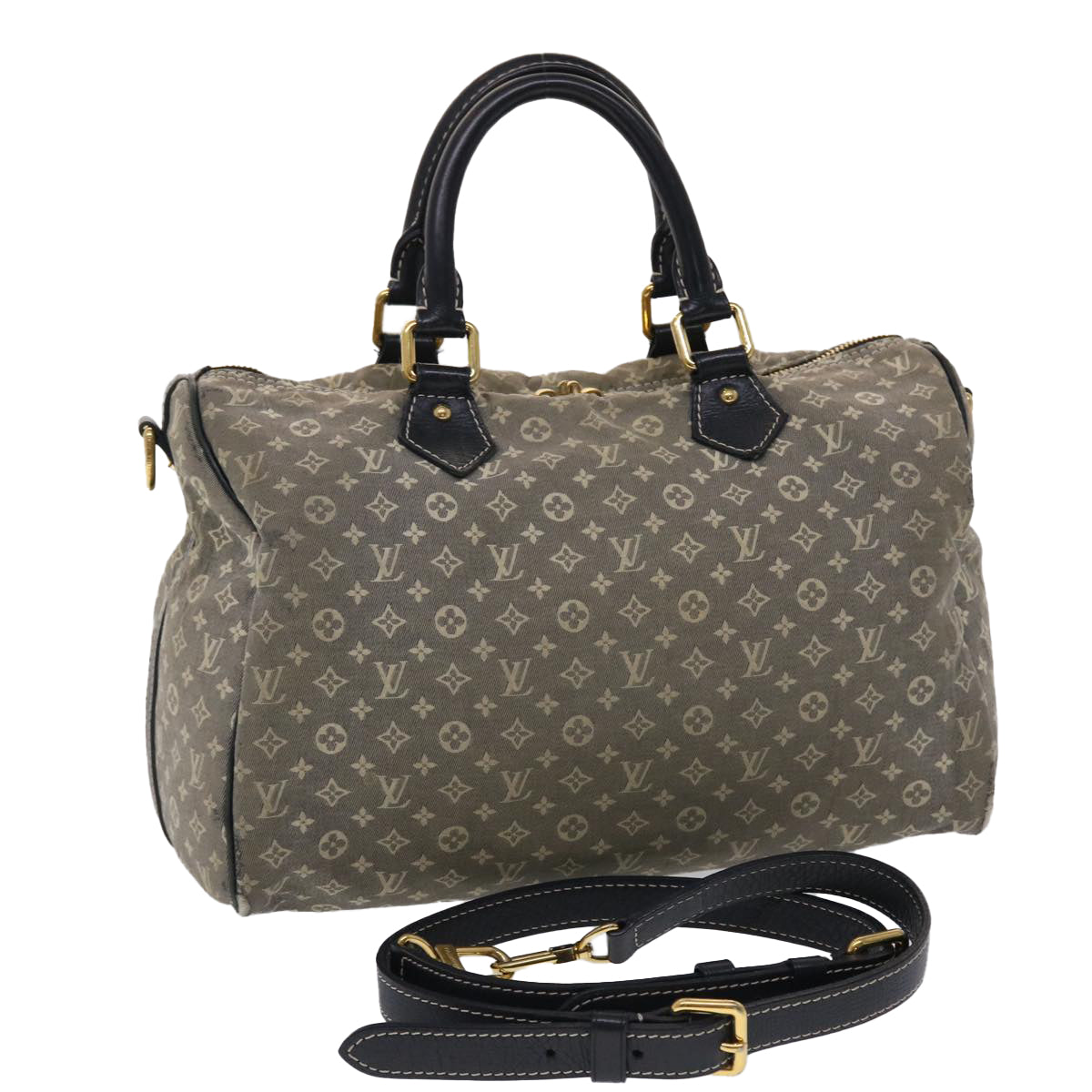 LOUIS VUITTON Monogram Idylle Speedy Bandouliere 30 Bag Uncle M56703 Auth 48595