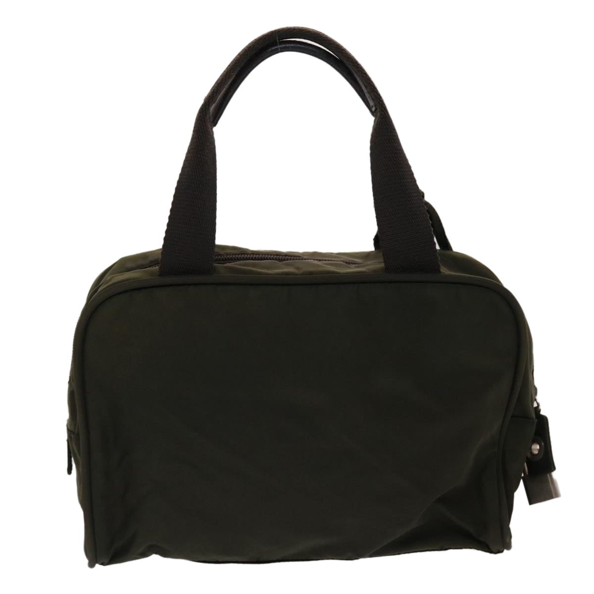 PRADA Hand Bag Nylon Khaki Auth 48613 - 0