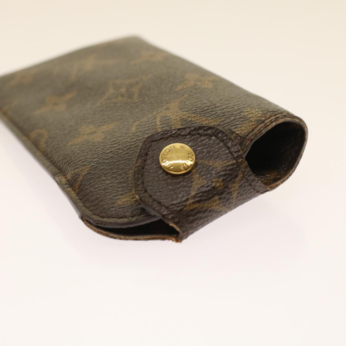 LOUIS VUITTON Monogram Etui Lunette PM Glasses Case M66545 LV Auth 48627