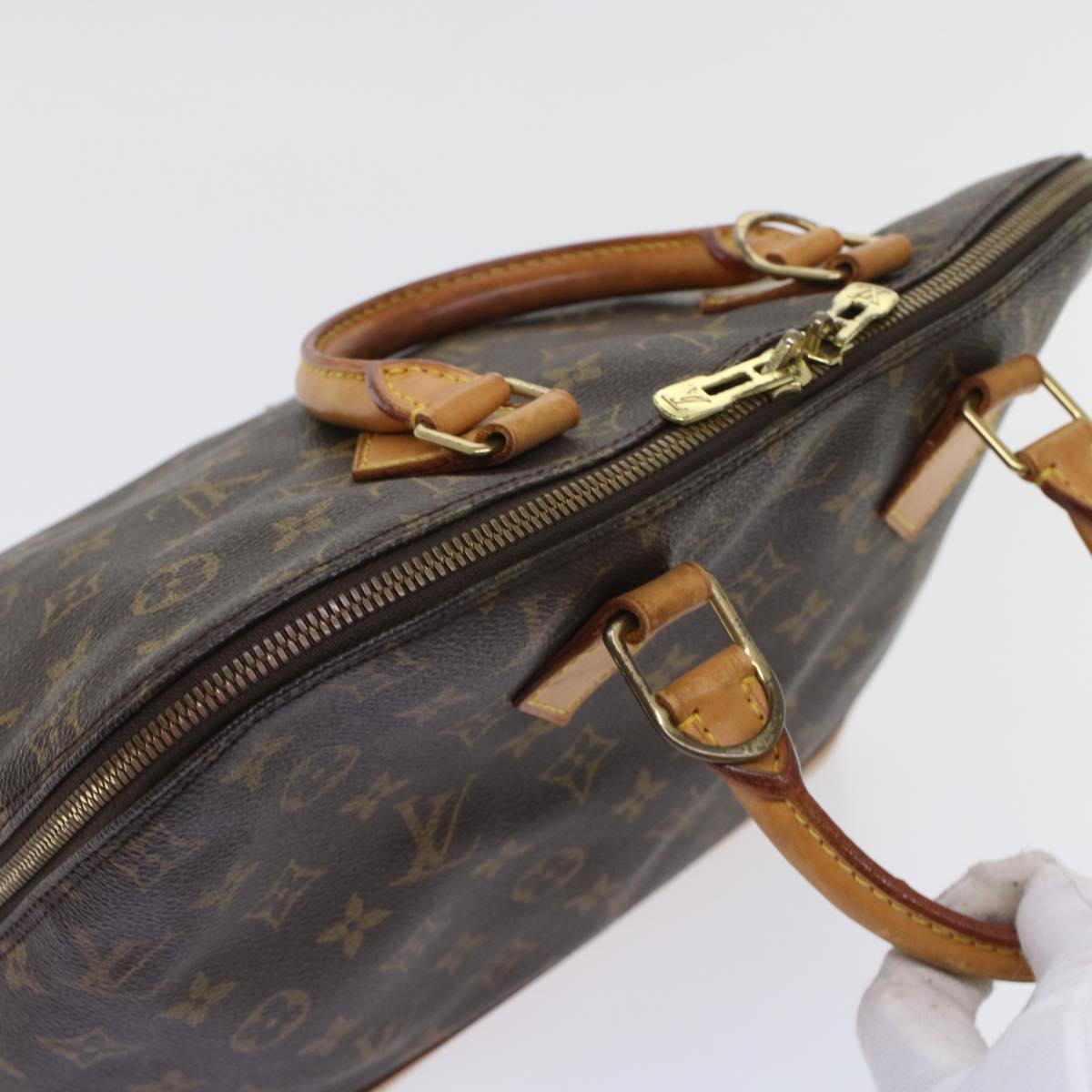 LOUIS VUITTON Monogram Alma Hand Bag M51130 LV Auth 48653