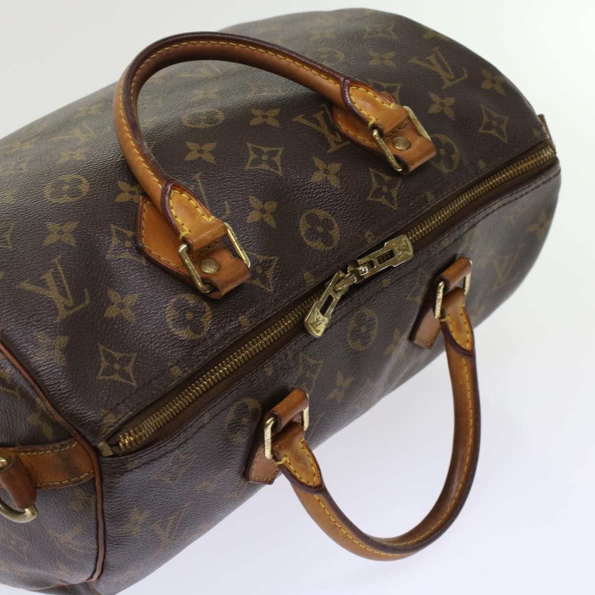 LOUIS VUITTON Monogram Speedy Bandouliere 30 Hand Bag M40391 LV Auth 48661