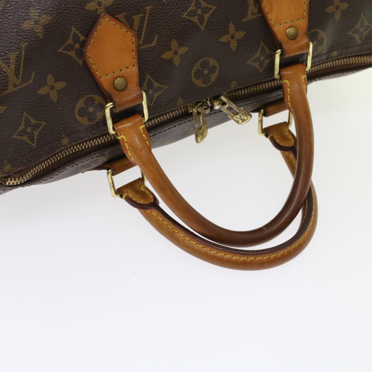 LOUIS VUITTON Monogram Speedy Bandouliere 30 Hand Bag M40391 LV Auth 48661