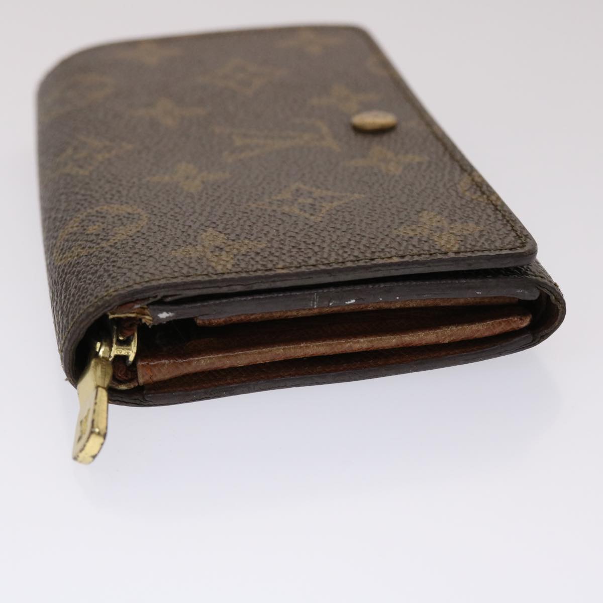 LOUIS VUITTON Monogram Porte Monnaie Billets Tresor Wallet M61730 Auth 48677