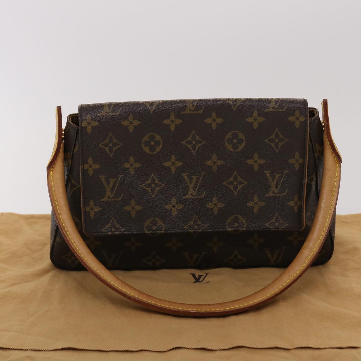 LOUIS VUITTON Monogram Mini Looping Shoulder Bag M51147 LV Auth 48684