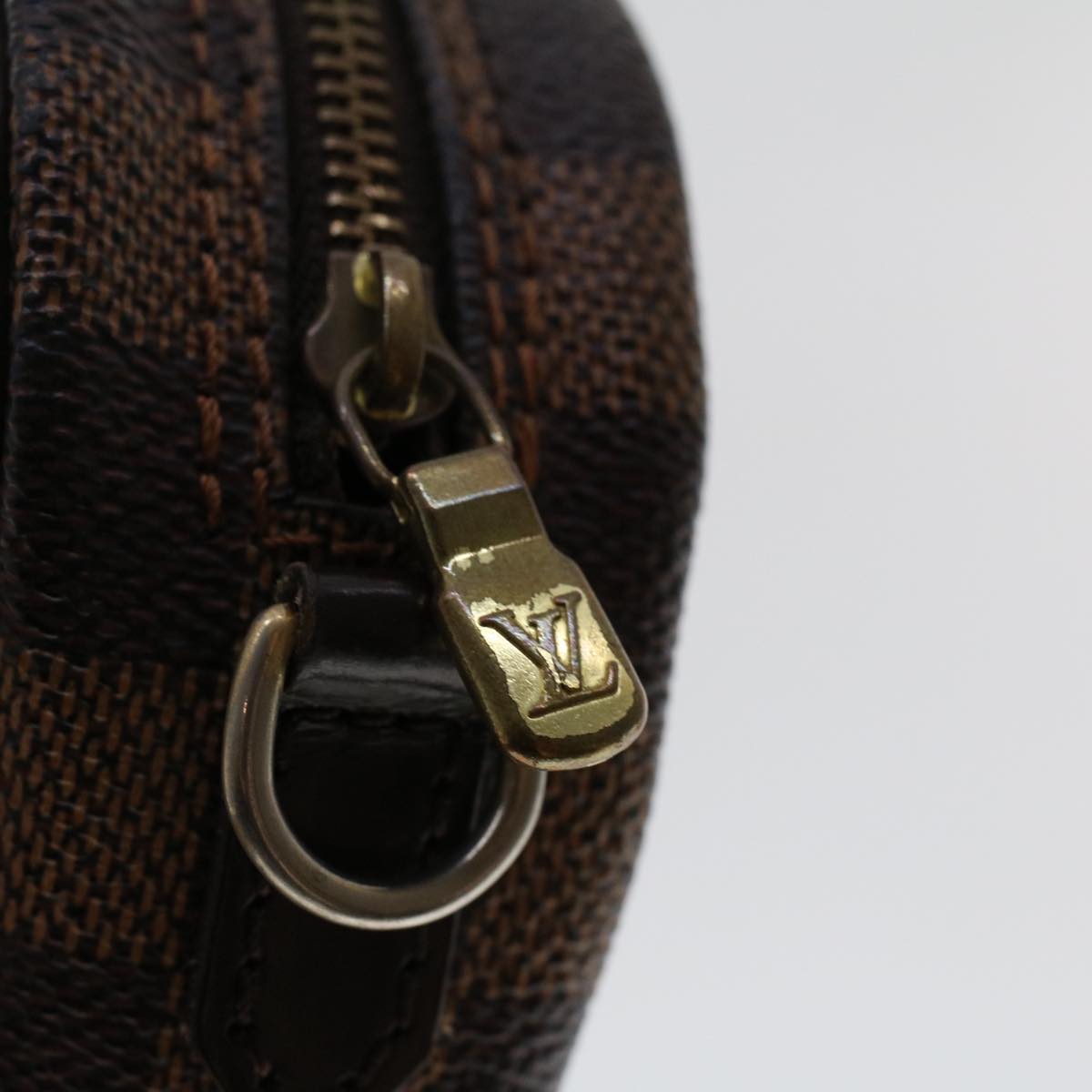 LOUIS VUITTON Damier Ebene Pochette Ipanema Shoulder Bag N51296 LV Auth 48702