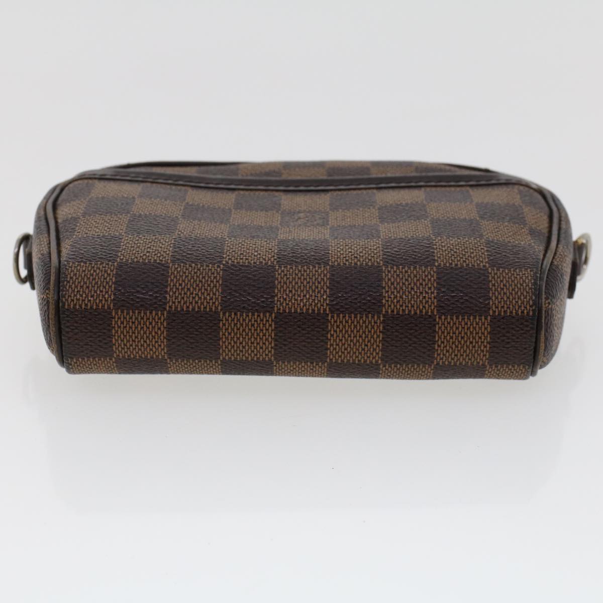 LOUIS VUITTON Damier Ebene Pochette Ipanema Shoulder Bag N51296 LV Auth 48702