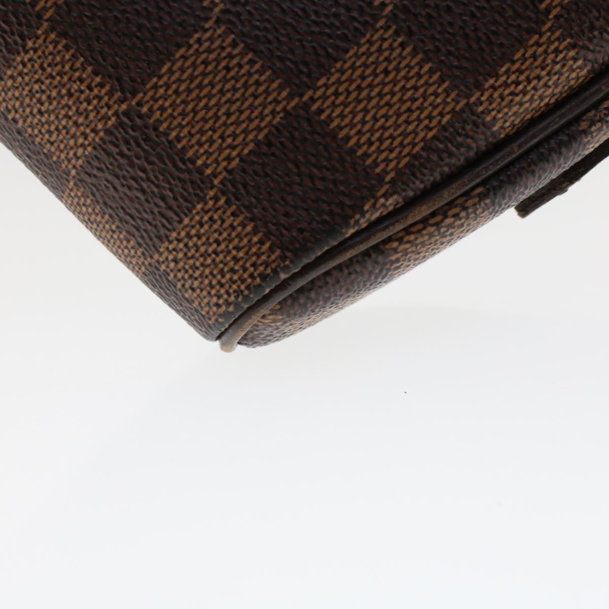 LOUIS VUITTON Damier Ebene Pochette Ipanema Shoulder Bag N51296 LV Auth 48702