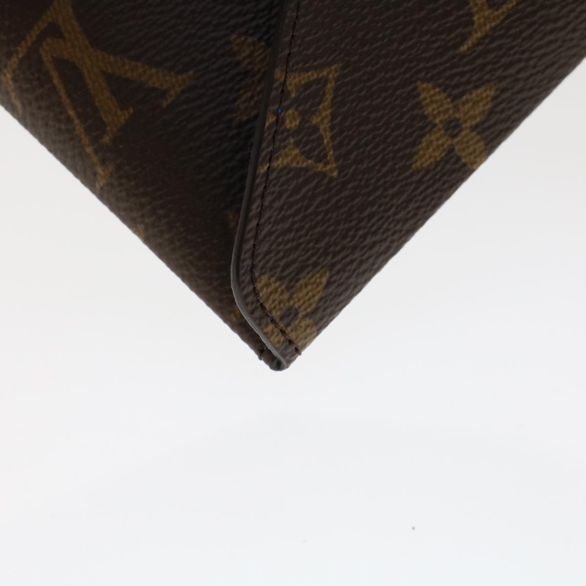 LOUIS VUITTON Monogram Etui6 Paille Accessory Case GI0477 LV Auth 48703A