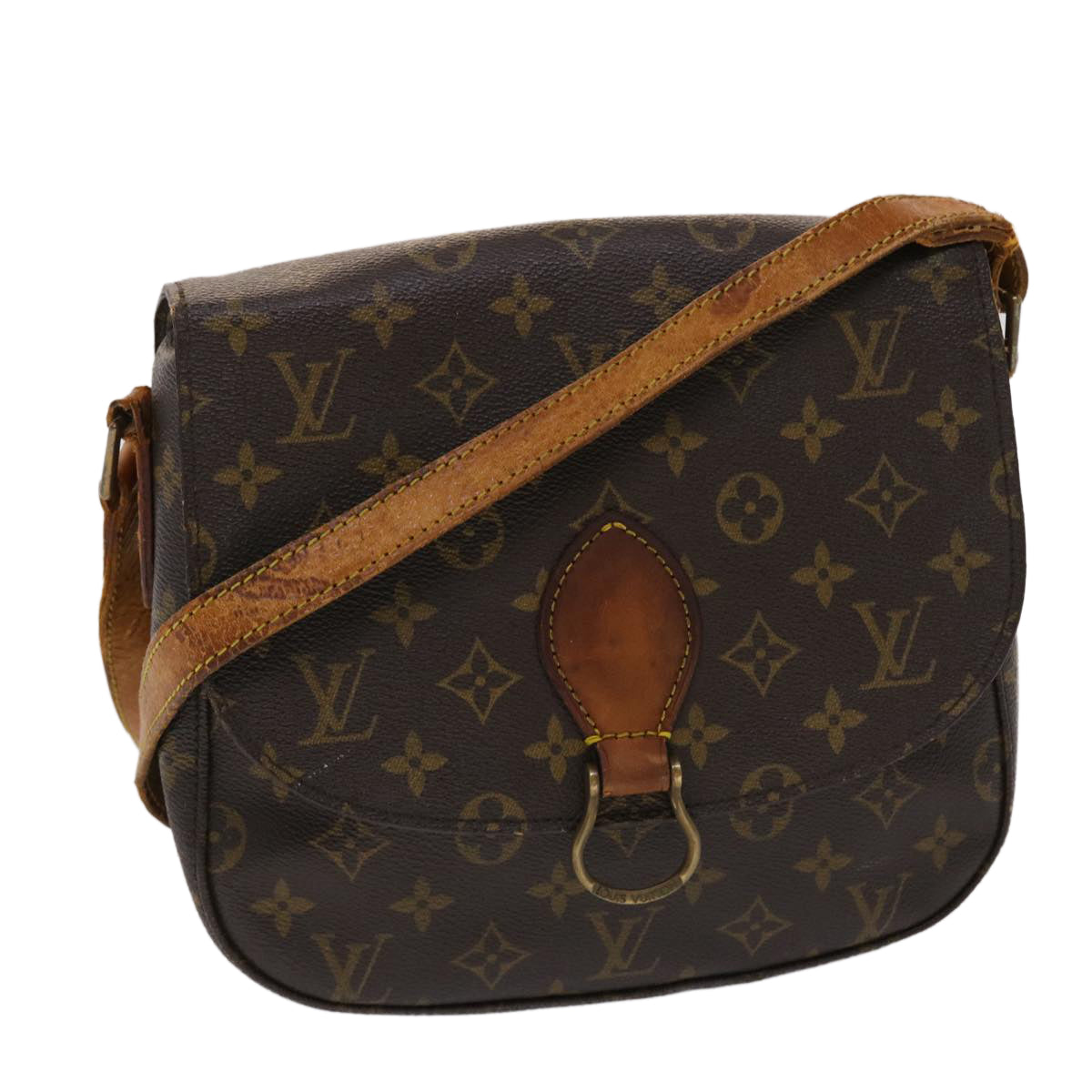 LOUIS VUITTON Monogram Saint Cloud GM Shoulder Bag M51242 LV Auth 48704