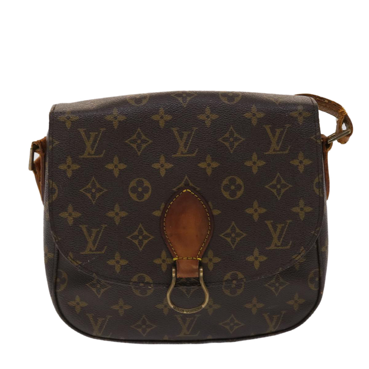 LOUIS VUITTON Monogram Saint Cloud GM Shoulder Bag M51242 LV Auth 48704