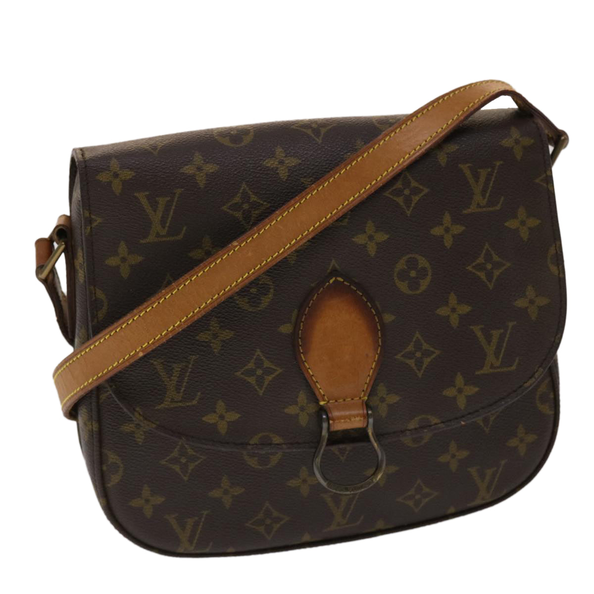 LOUIS VUITTON Monogram Saint Cloud GM Shoulder Bag M51242 LV Auth 48706