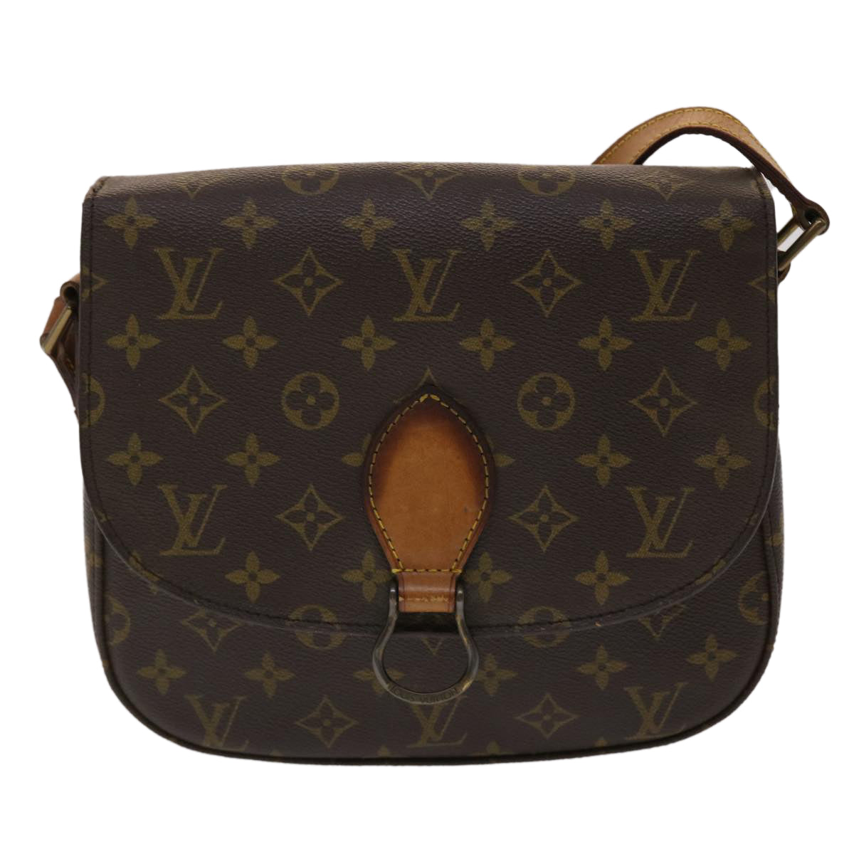 LOUIS VUITTON Monogram Saint Cloud GM Shoulder Bag M51242 LV Auth 48706