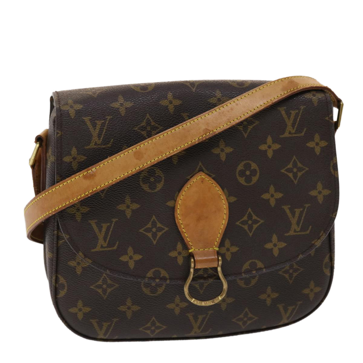 LOUIS VUITTON Monogram Saint Cloud GM Shoulder Bag M51242 LV Auth 48707