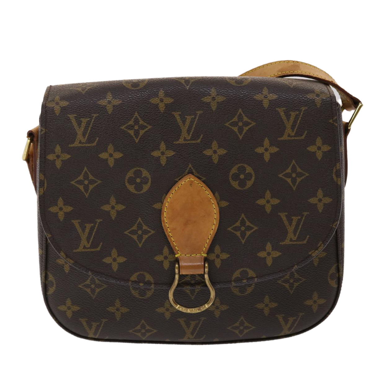 LOUIS VUITTON Monogram Saint Cloud GM Shoulder Bag M51242 LV Auth 48707