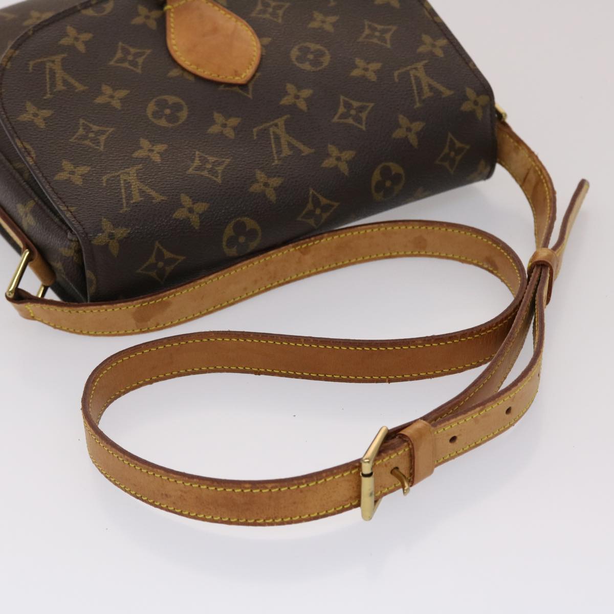 LOUIS VUITTON Monogram Saint Cloud GM Shoulder Bag M51242 LV Auth 48707