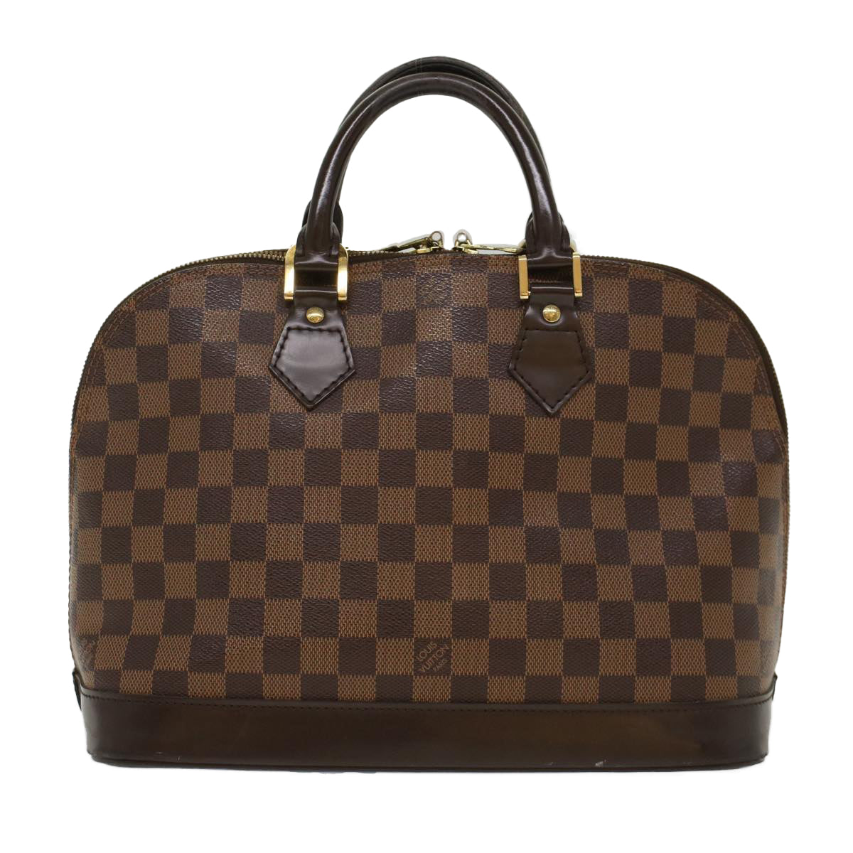 LOUIS VUITTON Damier Ebene Alma Hand Bag N51131 LV Auth 48719